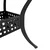 3-dijelni bistro set crni od lijevanog aluminija