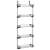 Organizator za vrata s 5 polica 52 x 20 x 135 cm aluminijski