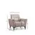 Atelier del Sofa Fotelja Hamlet 95x77x90cm Bež