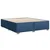 Vidaxl Box spring postelja z vzmetnico modra 180x200 cm blago