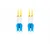 Lanberg SM LC/UPC-LC/UPC DUPLEX 3.0mm LSZH G657A1 2m rumen optični patchcord