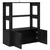 Kreveta Crni hrast 30 x 80 x 90 cm Konstruirano drvo