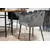 Venture Design Jedilna miza in komplet stolov okrogla miza 140x75 cm rjava in siva