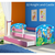 Drveni dječji krevet 160×80 s bočnom stranicom i dodatnom ladicom na izvlačenje - rozi - 10