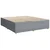 Vidaxl Box spring postelja z vzmetnico svetlo siva 200x200 cm blago