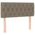 Greatstore Box spring postelja z vzmetnico LED taupe 90x190 cm blago