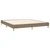 Vidaxl Box spring postelja z vzmetnico LED taupe 180x200 cm blago