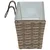 Vidaxl Ograja 2 szt. 50 x 17 x 17 cm Kovina