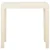 Vidaxl Vrtna miza bela 79x65x72 cm plastika