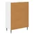 Ormar s ladicama Bijela visokog sjaja 66 x 34,5 x 92 cm
