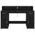 Stol s ladicama Crni hrast 140 x 55 x 91 cm Konstruirano drvo