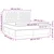 Vidaxl Box spring postelja z vzmetnico krem 180x200 cm blago