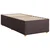 vidaXL vidaXL Box spring postelja z vzmetnico temno rjava 100x200 cm blago, (21292096)