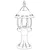 Opviq Spoljna zidna lampa BSU-68184-BSY-K, 53 cm, IP65, E27, Crna