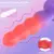 SuperLove Bumpy Silicone Anal Trainer Dildo 16cm Red-Purple
