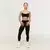 GymBeam Varsity Sports Bra Black