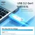 Aigo USB Flash memorija, 32GB, USB 3.0, USB 3.2, Srebrne boje