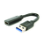 GEMBIRD Adapter USB A na USB C 10cm (Crni)