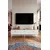 Hanah Home TV komoda Demet, 180 cm, hrast Sapphire / bela
