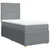 Vidaxl Box spring postelja z vzmetnico svetlo siv 100x200 cm blago