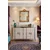 Hanah Home komoda Ilay 120, 120 cm, antracit / travertin / srebrna