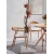 Hanah Home Trpezarijski sto i stolice Lindy, 100x100x70 cm, 4 stolice, Smeđi