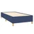 Vidaxl Box spring postelja z vzmetnico modra 80x200 cm blago