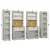 Hanah Home Nero Quad vitrina za kafe kutak sa LED osvetljenjem 240 × 190 × 44 cm, bela