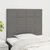 Vidaxl Vzglavje postelje temno sivo 90x5x118/128 cm blago