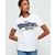 Superdry V LOGO RETRO RAINBOW ENTRY TEE, ženska majica, bela