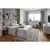 Carryhome BOXSPRING POSTELJA 160 cm  x 200 cm , tekstil siva