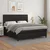 Vidaxl Box spring postelja z vzmetnico črn 180x200 cm umetno usnje