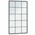 Zidna ogledala 6 kom crna 100x60 cm metalna