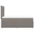 Vidaxl Box spring postelja z vzmetnico taupe 90x190 cm blago