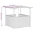 Vrtni stol s rupom za suncobran crni 55x55x46,5 cm poliratan