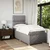 Vidaxl Box spring postelja z vzmetnico taupe 90x200 cm blago