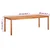 Vidaxl Vrtna miza 215x90x74 cm trden akacijev les