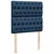 Vidaxl Box spring postelja z vzmetnico modra 90x200 cm blago