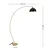 Opviq 534LUN4213 Podna lampa, Crna
