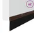 Držač četke za vrata 2 pcs Smeđa 100 cm Aluminijski legura