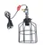 Opviq Stona lampa E27 Socket, Crno-Srebrna