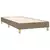 Vidaxl Box spring postelja z vzmetnico taupe 80x200 cm blago