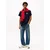 Tommy Jeans Majica nočno modra/rdeča/bela