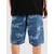 Donut Logo Aop Jort Kratke hlace medium blue