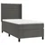 Vidaxl Box spring postelja z vzmetnico temno siv 90x190 cm žamet