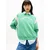 Tommy Jeans Majica VARSITY svetlo zelena/bela