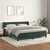 Vidaxl Box spring postelja z vzmetnico temno zelena 180x200 cm žamet