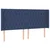 Vidaxl Box spring postelja z vzmetnico LED modra 200x200 cm blago