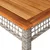 Vrtni stol sivi 140 x 80 x 75 cm od poliratana i drva bagrema