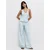 Pull&Bear Top pastelno modra/svetlo modra/off-bela